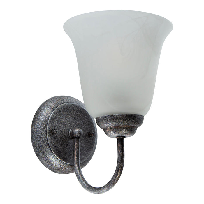 Aplique De Pared Plateado 60w E27 1 Luz