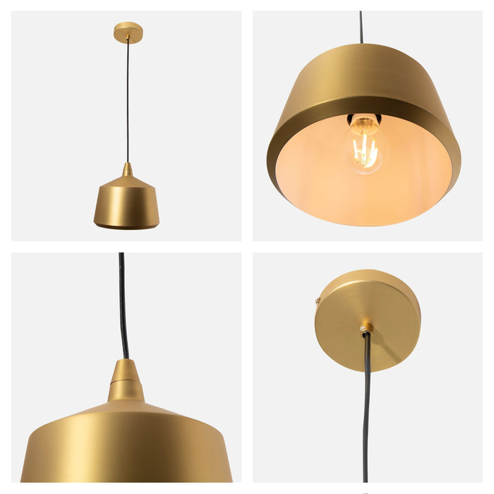 Lámpara Colgante  Bronce Brillante  E27 40W 1 Luz