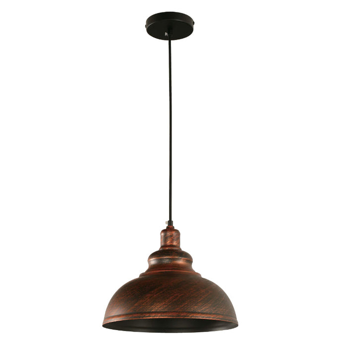 LAMP. COLGANTE COBRE CEPILLADO 1L E27 60W