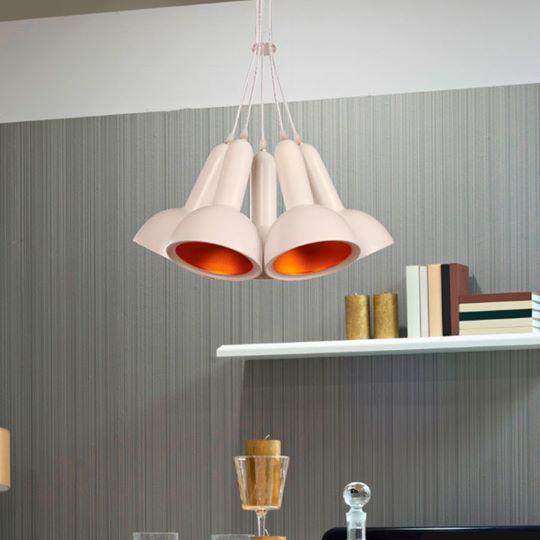 Lámpara Colgante Blanco 5L E27 60W