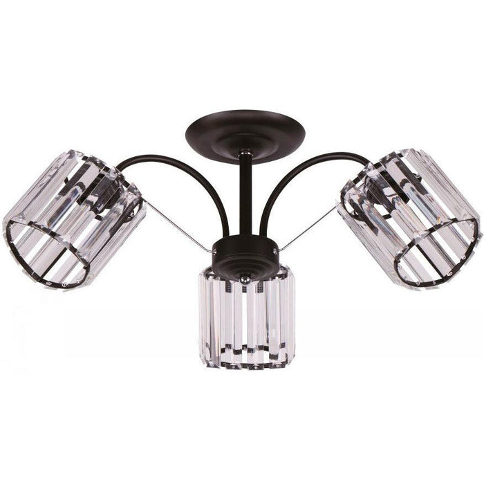 Lámpara Techo Negro 3L E27 40W