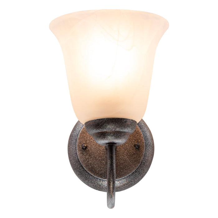 Aplique De Pared Plateado 60w E27 1 Luz