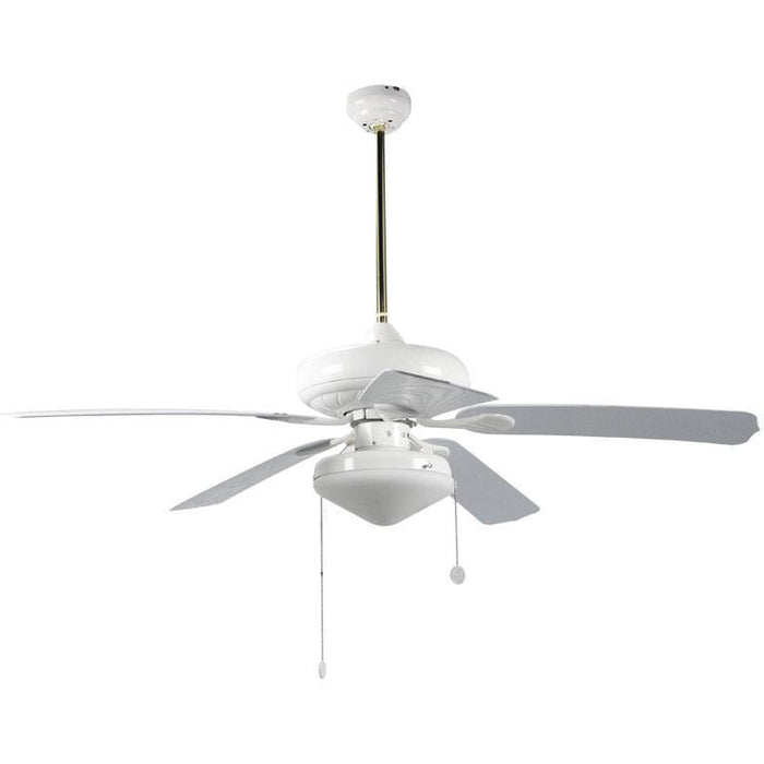 VENTILADOR EXTERIOR DE TECHO 52" BLANCO 2L E27 60W