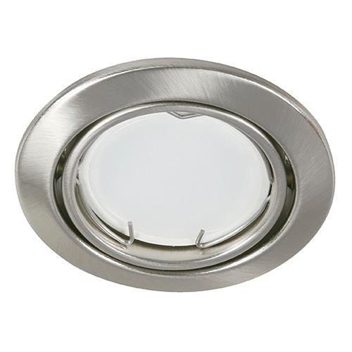 LAMP. TECHO NIQUEL SATINADO 1L GU10 5W (I/B LED 5W 6000K ATENUABLE)