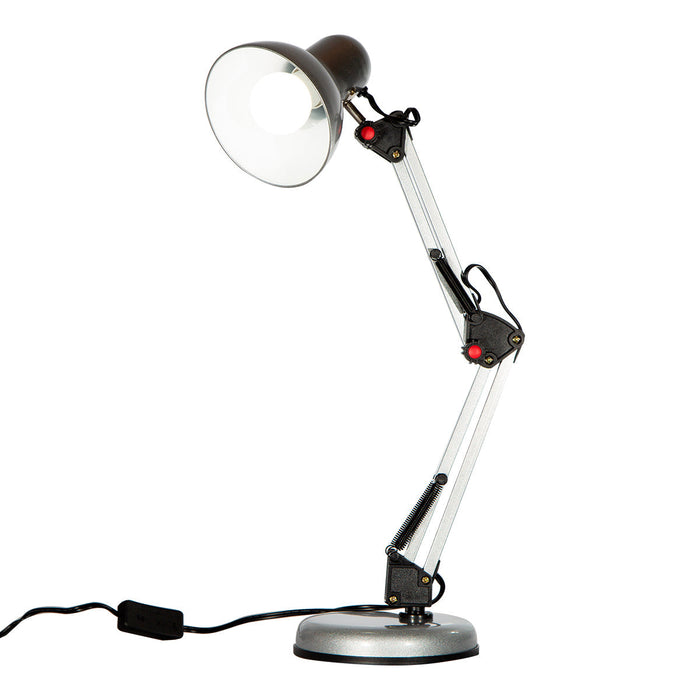 Lámpara de mesa, Plata 1L E27 40W