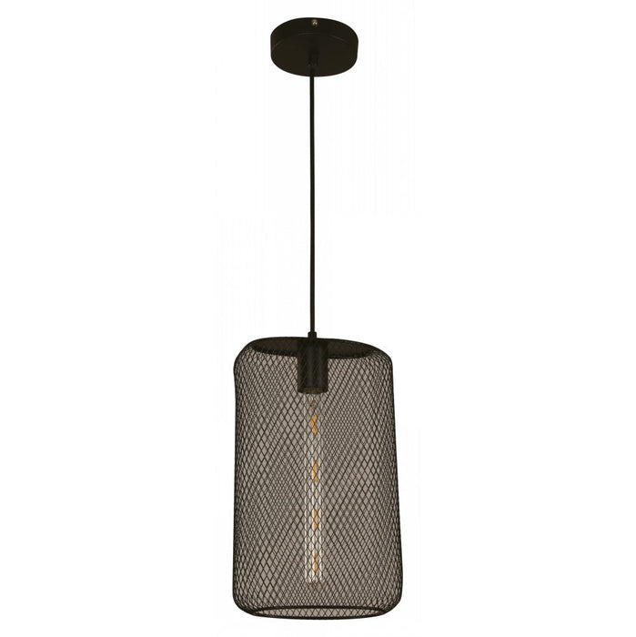 LAMP. COLGANTE NEGRO 1L E27 60W