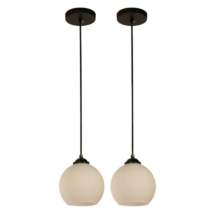 LAMP. COLGANTE NEGRO 1L E27 40W (2 PIEZAS)