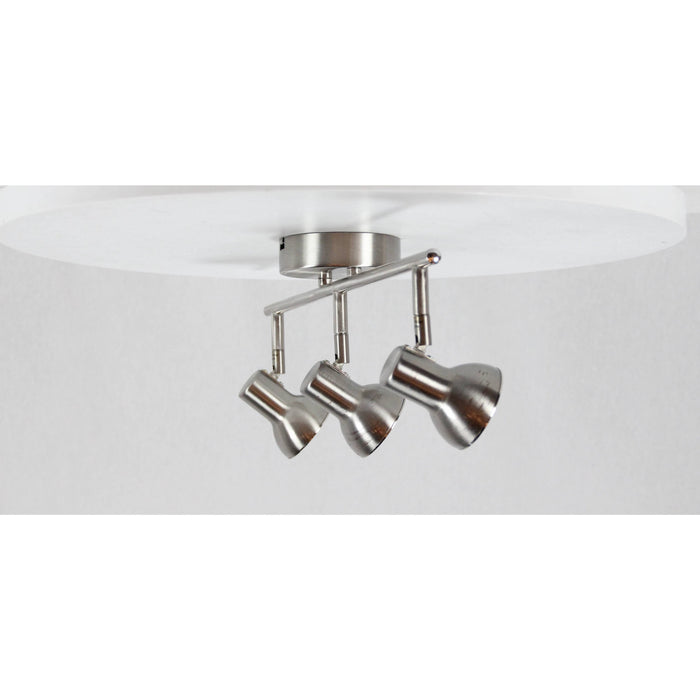 LAMP. LED TECHO REFLECTORA NÍQUEL SATINADO 3L 6W 85-265V 3000K
