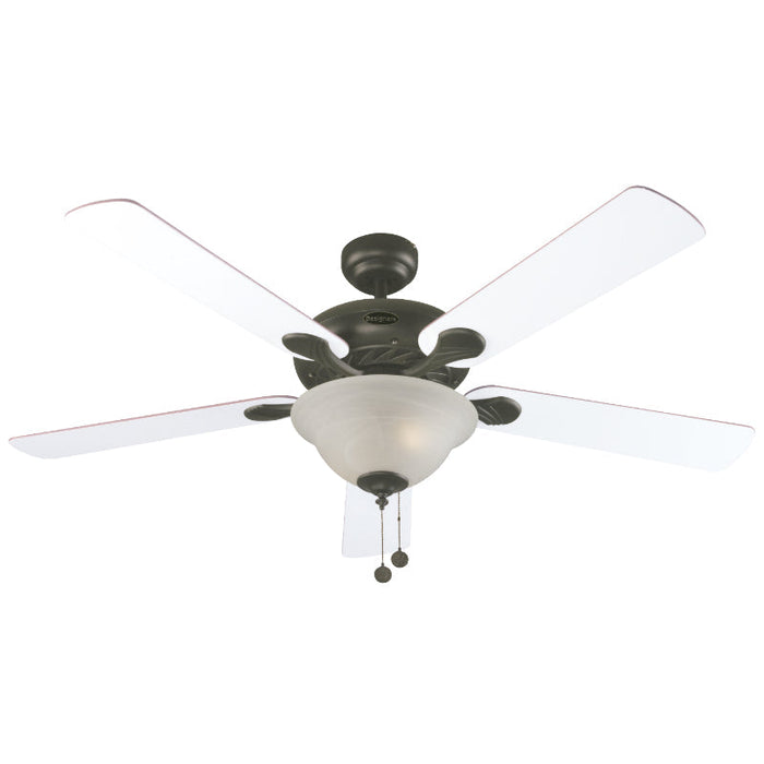 VENTILADOR DE TECHO 52" NEGRO 2L E27 40W