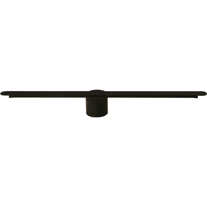 LAMP. LED PARED NEGRO 1L 7W 100-240V 3000K