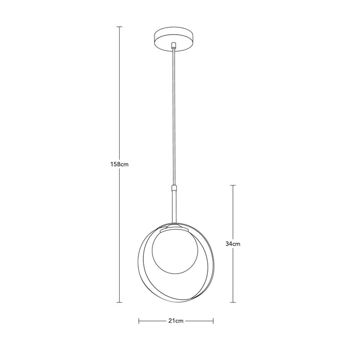 Lámpara Colgante Playful Romantique Blanco E27 40w 1 Luz