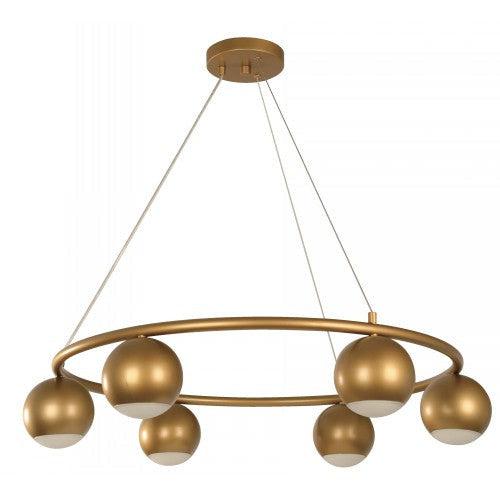 Lámpara Colgante Bronce 6L Gu10 8W