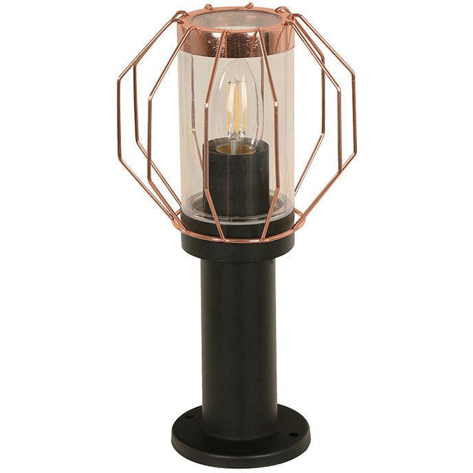 Lámpara Exterior Poste Negro 1L E27 40W