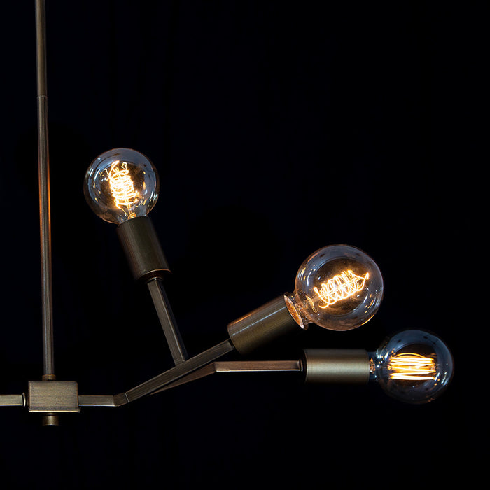 Lámpara de Techo Vintage acabado dorado E27 6 Luces