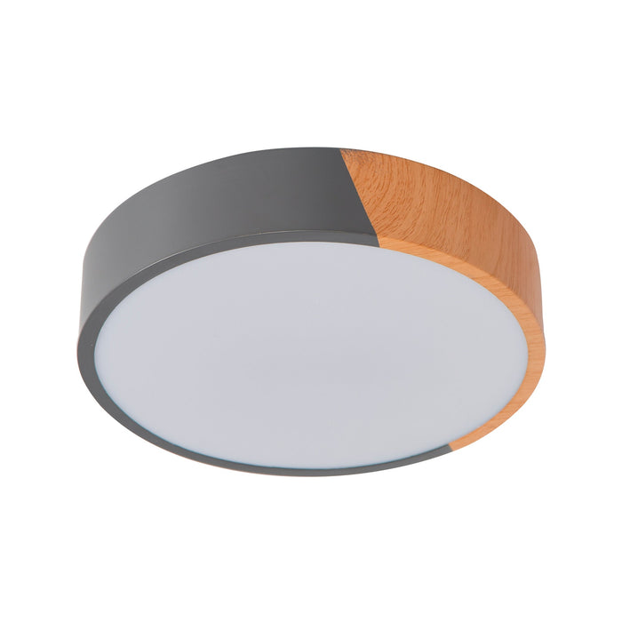 Lámpara de Techo Empotrable LED 12W Madera Rústica Clara