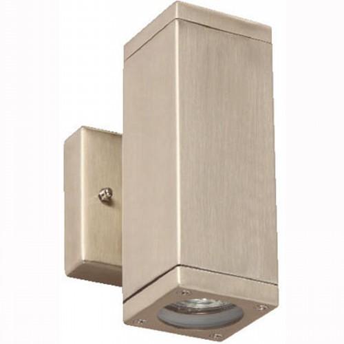 LAMP. EXT. PARED NÍQUEL SATINADO 2L GU10 50W