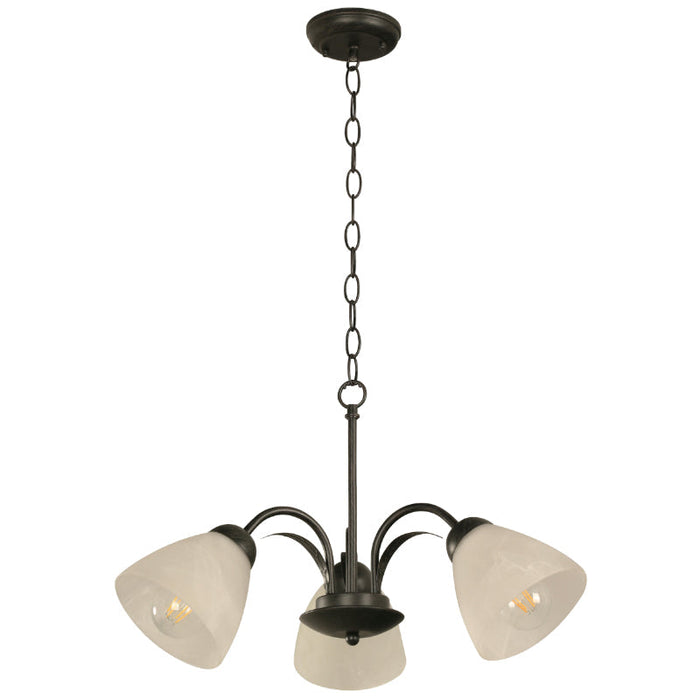 LAMP. TECHO NEGRO 3L E27 60W