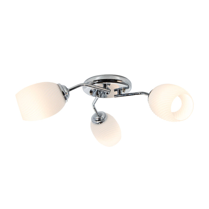 Lámpara de Techo Lumicentro Cromo 3 Luces 40W E27