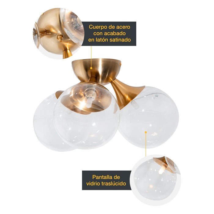 Lámpara de Techo  G9 60w 3 Luces