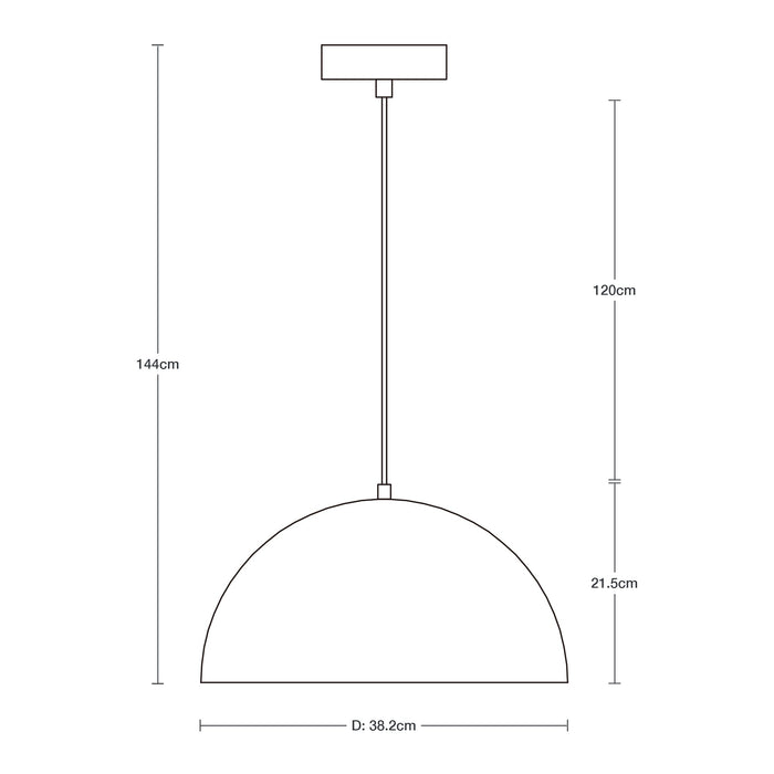 Lámpara Colgante Madera Oscuro E27 60w 1 Luz