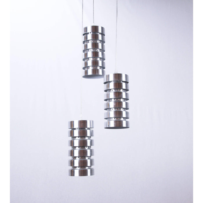 Lámpara Colgante Aluminio 3L E27 60W