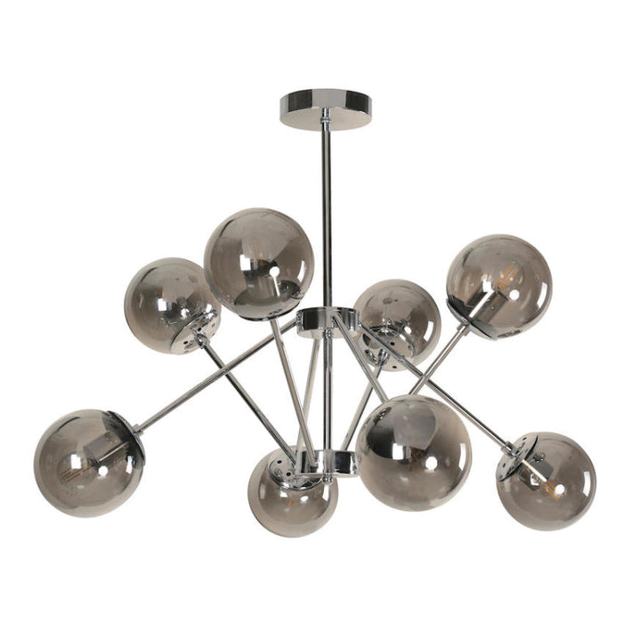 LAMP. TECHO CROMO 8L E27 40W