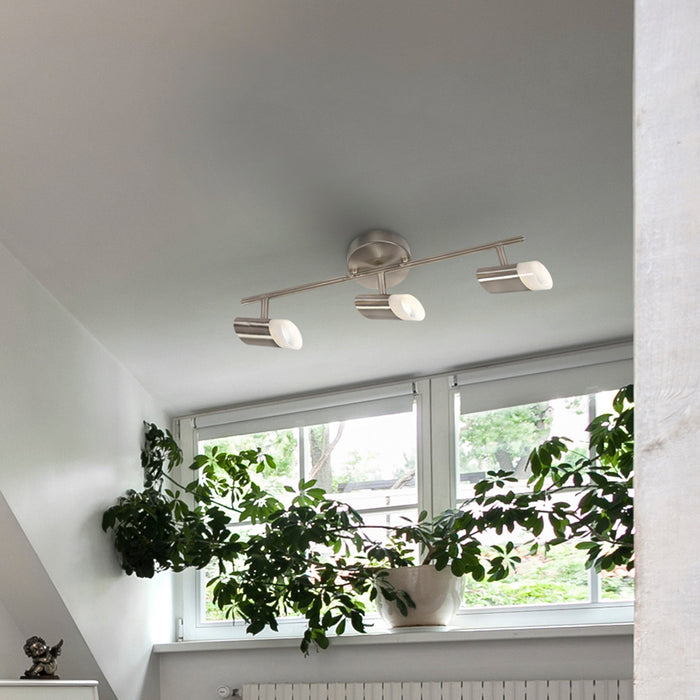 Lámpara De Techo 3 Luces Led Integrado 3000k 14w