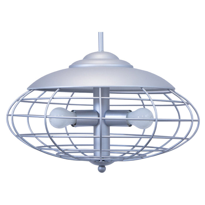 Lámpara Colgante Color Plata 60 W de 3 Luces