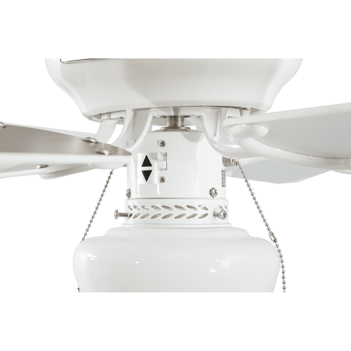 Ventilador De Techo Blanco / Madera 30  6 Aspas