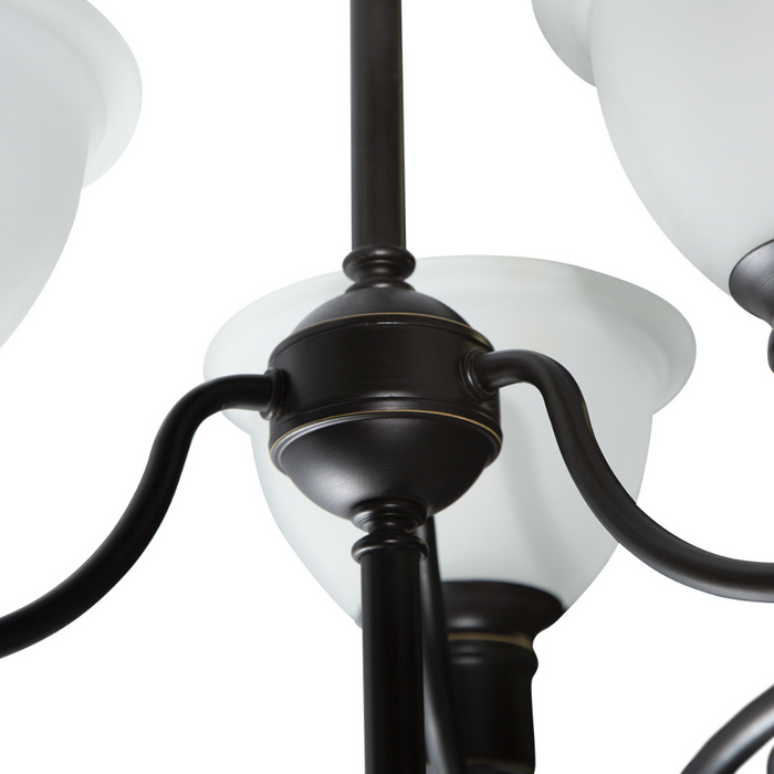 Candelabro Madison Collection 9 luces estilo vintage, bronce antiguo