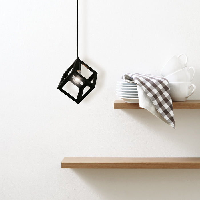 Lámpara Colgante Inlite Acero Color Negro de 1 Luz