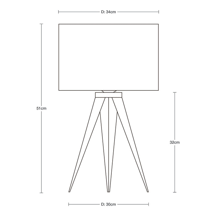 Lámpara de Mesa  Madera Clara Estilo Moderno  E27  40W 1 Luz
