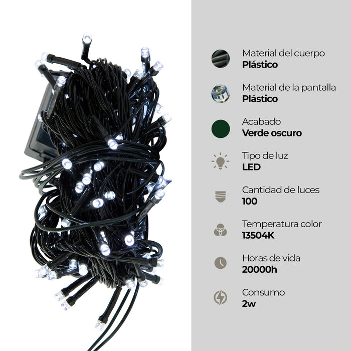 Tira navideña LED Luz blanca 120V 2w