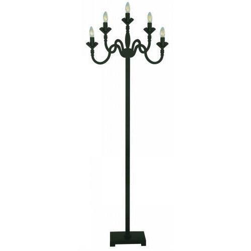 Lámpara Piso Negro 5L E14 40W