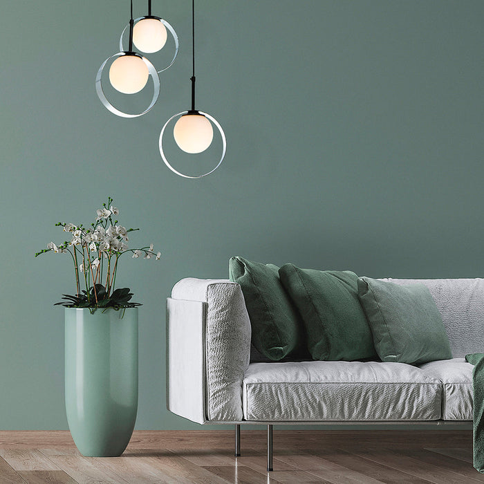 Lámpara Colgante Playful Romantique Blanco E27 40w 3 Luces