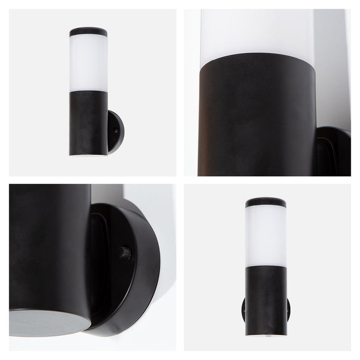 Aplique pared exterior IP44, acabado negro, 1 luz E27, 40W