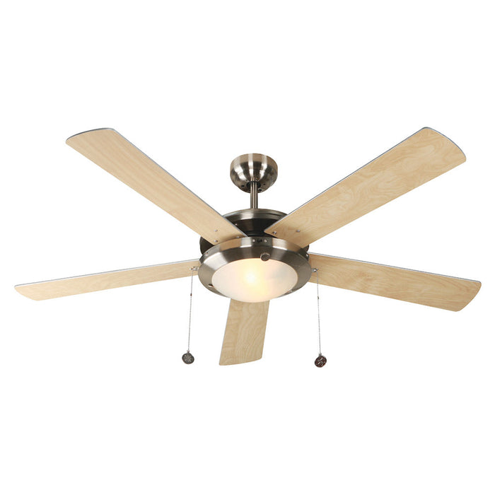 Ventilador De Techo Madera Clara/caoba 3 Velocidades  52