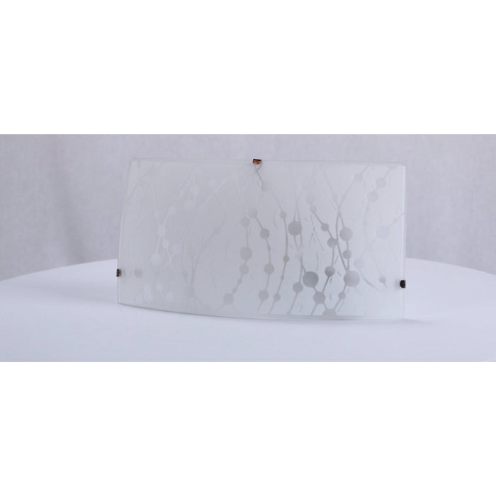 LAMP. PARED BLANCO Y NIQUEL SATINADO 1L E27 60W