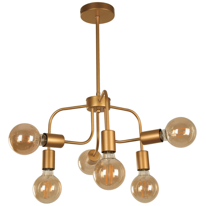 LAMP. TECHO DORADO 6L E27 40W