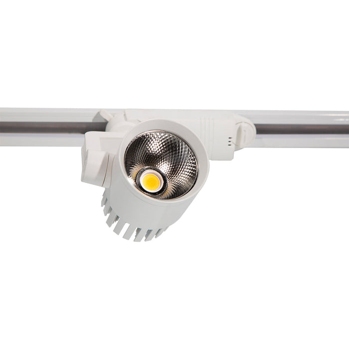 Kit 4 Lámpara de Techo Spot Riel LED Blanco 18w 4000k