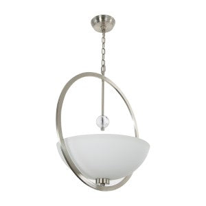 Lámpara Colgante Lumicentro Níquel Satinado 1 Luz 60W E26