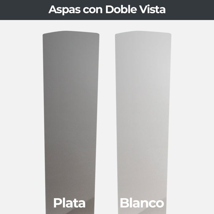 Ventilador De Techo 52" 3 Aspas 2L E27 Con Control De Pared.