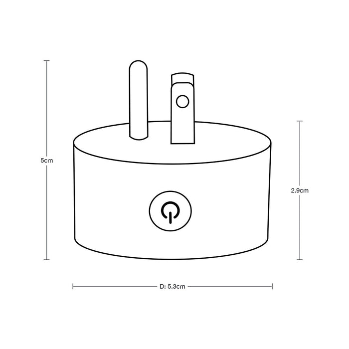 Contacto inteligente con control de horarios encendido y apagado 3 Piezas