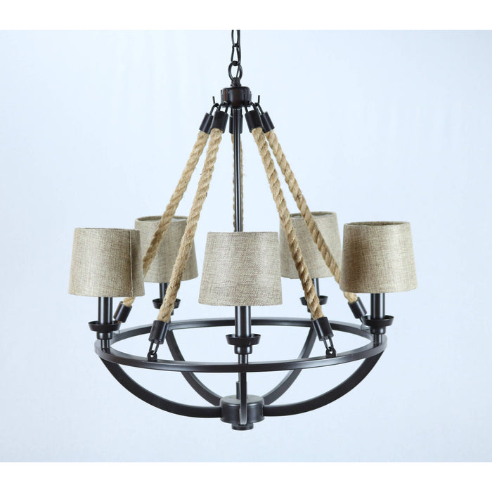 Lámpara Colgante Bronce 5L E14 60W