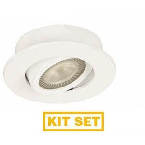 LAMP.TECHO 1L*GU10*5W*30K*127V*ACAB.BLANCO