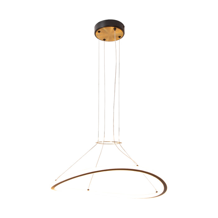 Lámpara colgante LED 3000K, acabado negro mate, 42W 2520 lm