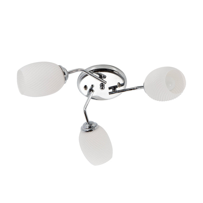 Lámpara de Techo Lumicentro Cromo 3 Luces 40W E27