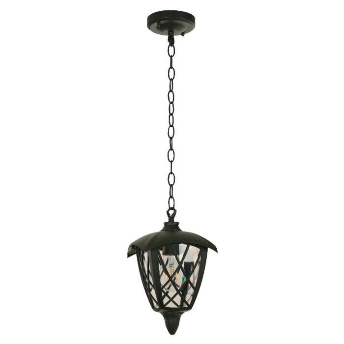 LAMP. EXT COLGANTE NEGRO 1L E27 10W