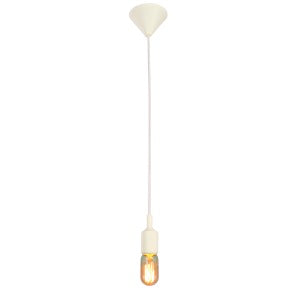Lámpara de Techo Inlite Vintage Color Blanco de 1 Luz