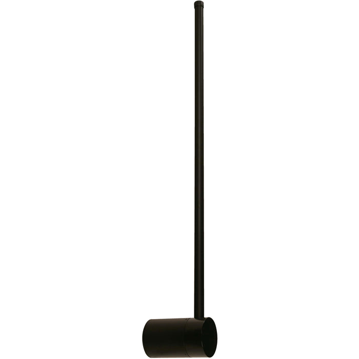 LAMP. LED PARED NEGRO 1L 6W 100-240V 3000K